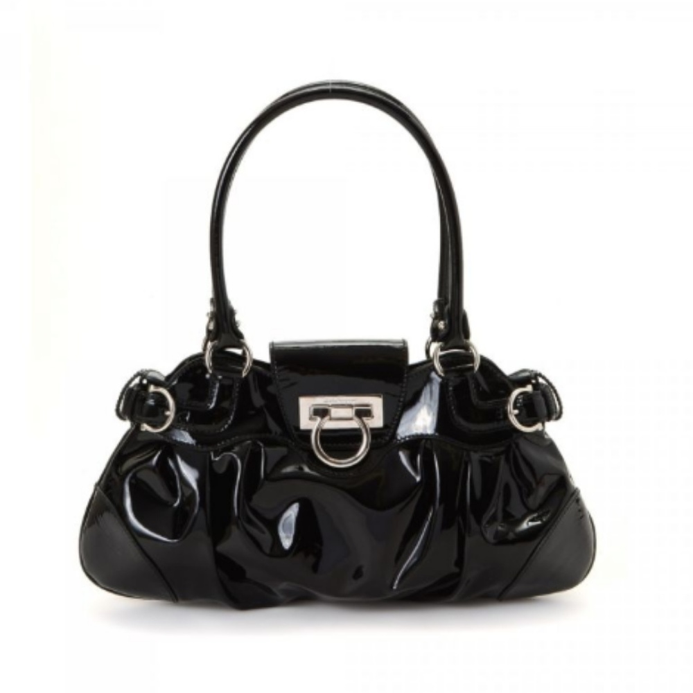 Salvatore Ferragamo Patent Leather Marisa Bag